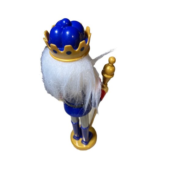 Greenbrier Plastic Christmas Nutcracker Soldier in Blue and Red - Picture 5 of 11